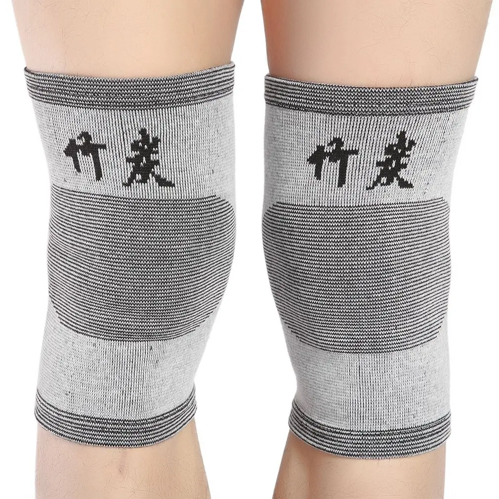 

2018 High Elastic Comfortable Knee Warm Support Brace Leg Arthritis Injury Gym Sleeve Knee Pad Bamboo Charcoal Knitted kneePad