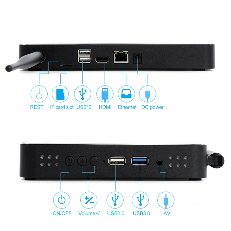 PIPO X11 Мини ПК Intel Cherry Trail Z8350 Windows 10 OS Smart TV BOX 2G/32G четырехъядерный процессор HDMI 8 9