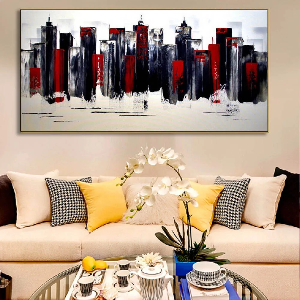 Картина маслом на холсте ручной работы Современная 100% Лучшая художественная