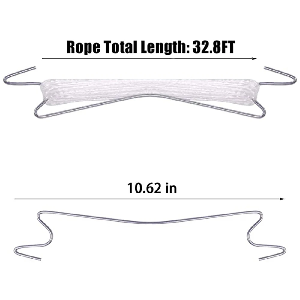 

10PCS Greenhouse Farm Fruit GardenTomato Hooks Plant Climbing Hooks with 10m Rope Plant Vine Tie Support Tool