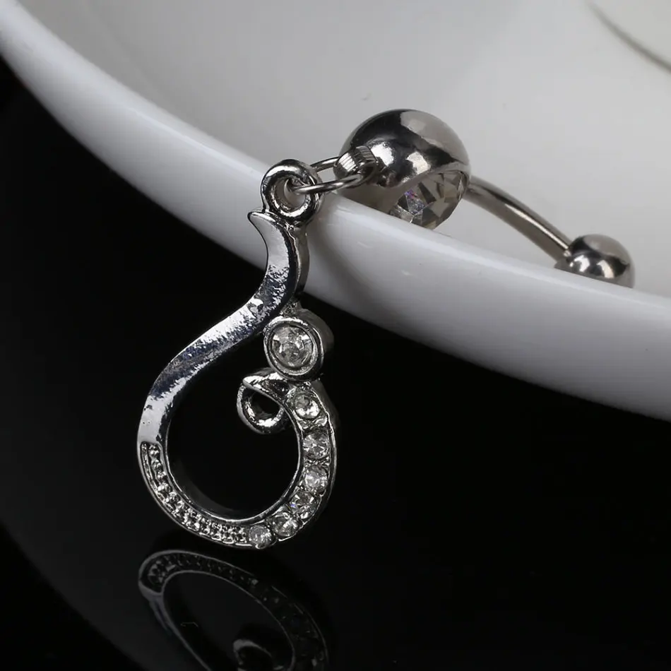 Сексуальное подвесное пупочное кольца для пупка из нержавеющей стали пирсинга