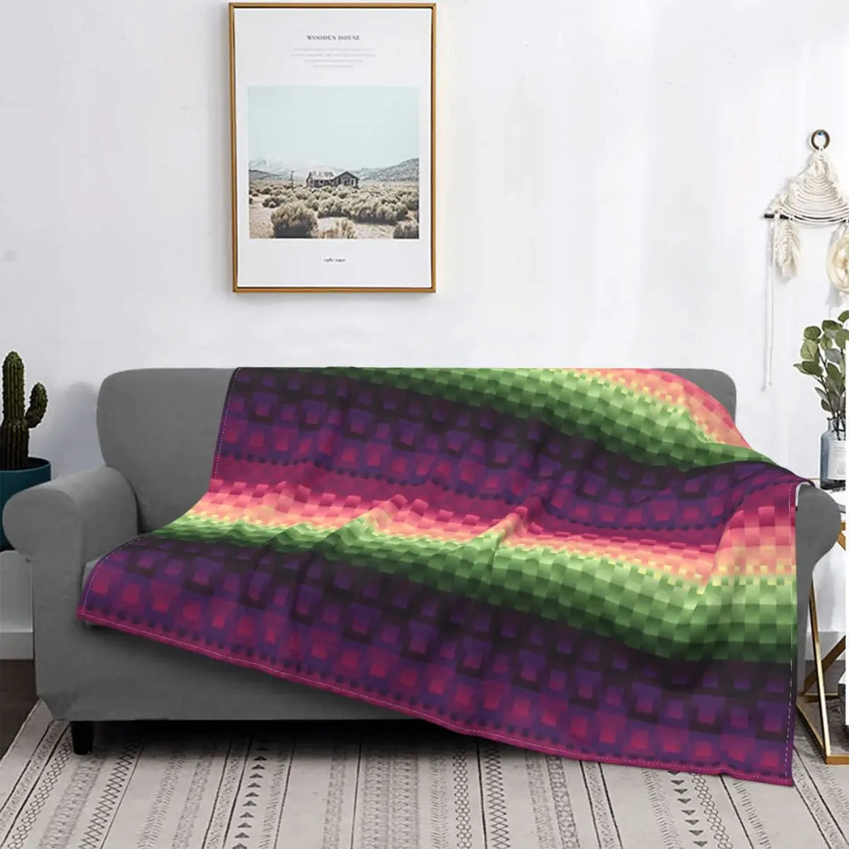 

Manta A Dance Of Squares para cama, edredones A cuadros, Sudadera con capucha de felpa de Anime, manta para tiro y Manta