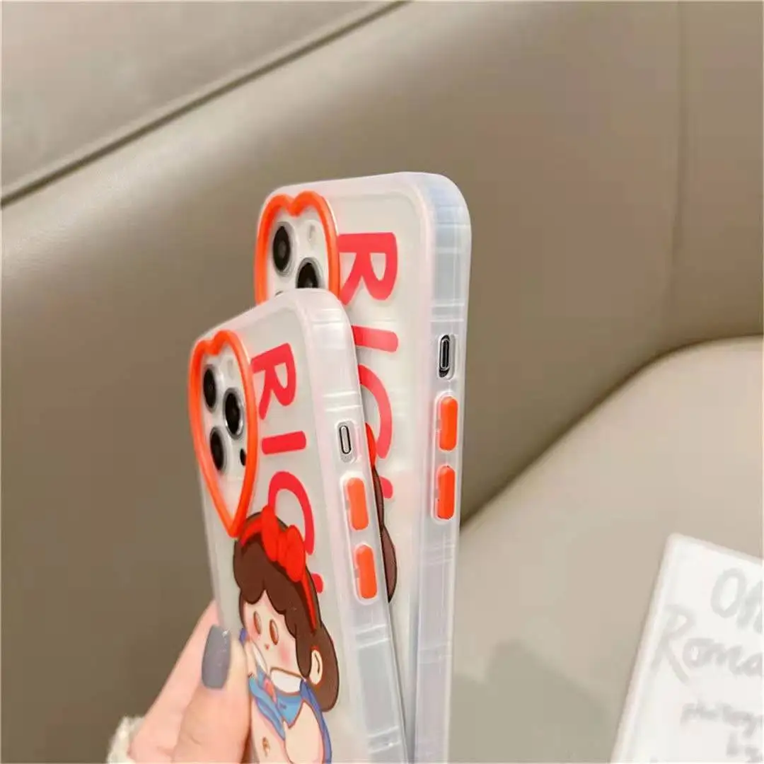 

The cute princess love mobile phone case is suitable for the new cute princess mobile phone bag of the Apple 12pro anti-drop mob