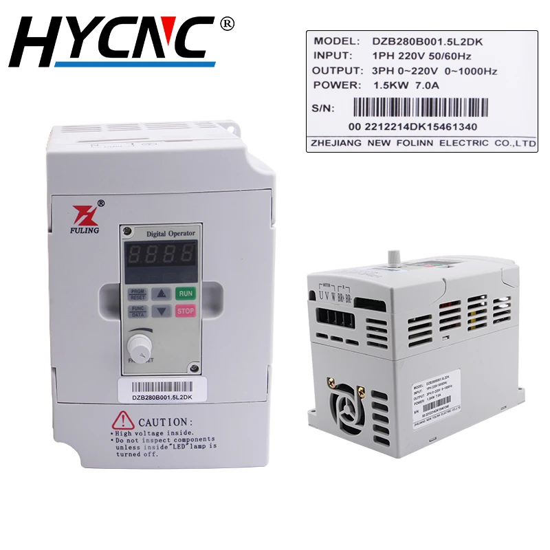 1 шт. FULING1.5 кВт 220 В 380 VFD чистый умеренный преобразователь частоты 0-1000 Гц для