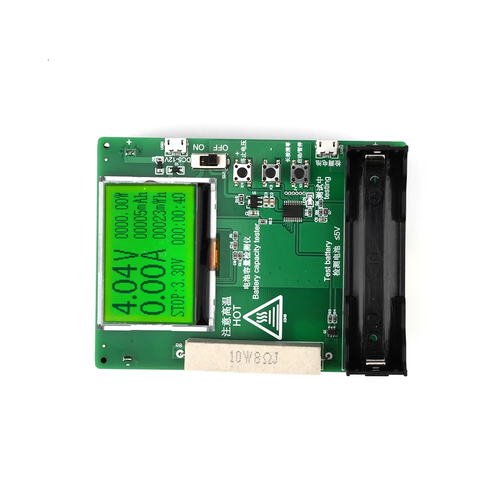 ЖК дисплей светодиодный Дисплей Батарея Ёмкость тестер мА/ч МВтч 18650 Литий