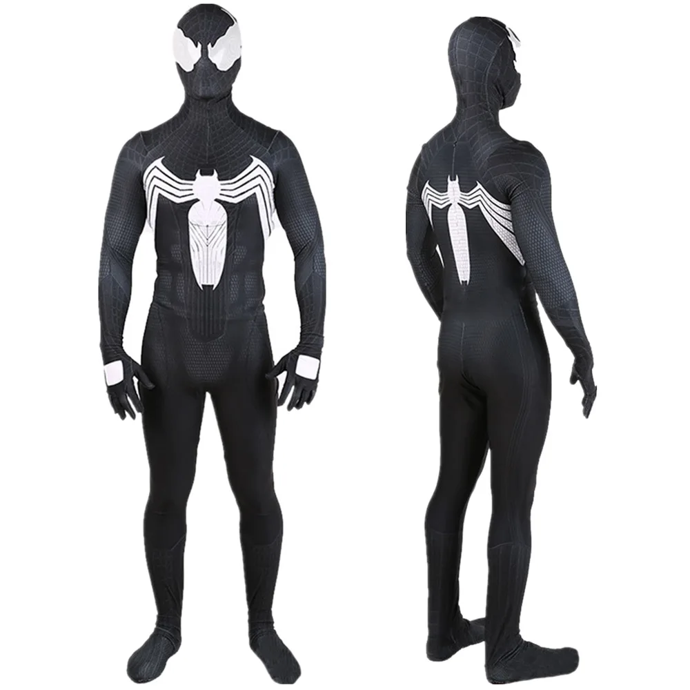 Костюм супергероя Symbiote косплей костюм на Хэллоуин полноразмерный комбинезон