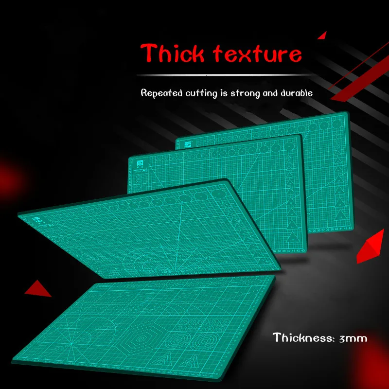 

A3 Double-sided Cutting Pad Large Desktop Student Hand Account Art Carving Knife Cutting Paper Rubber Seal Carving Pad