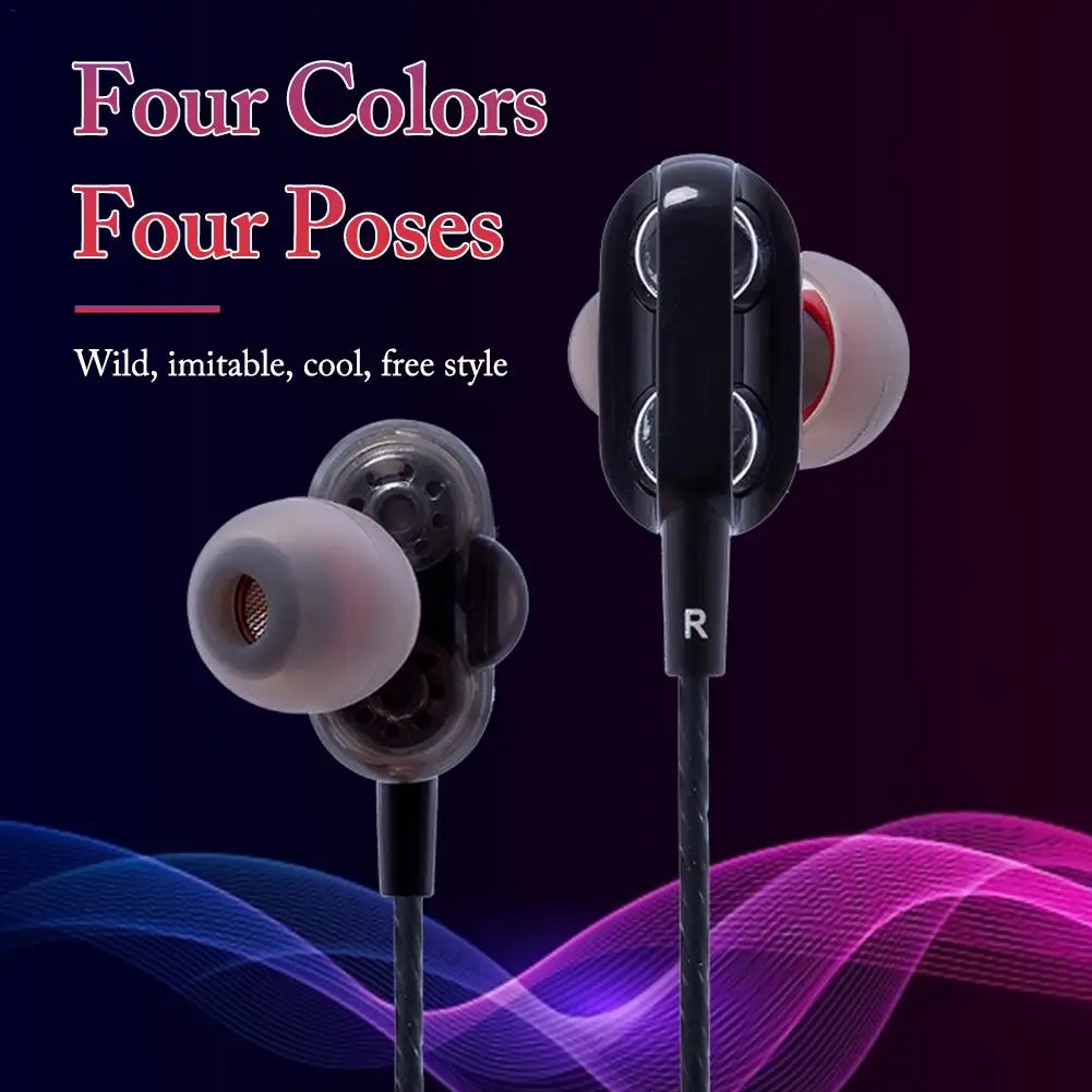 Наушники вкладыши с микрофоном компьютерные наушники проводные высоким басом