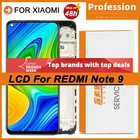 100% Оригинальный 6,53 дюймовый IPS дисплей с рамкой для Xiaomi Redmi Note 9, ЖК-сенсорный экран Note9, дигитайзер, запасные части + Сервисный пакет
