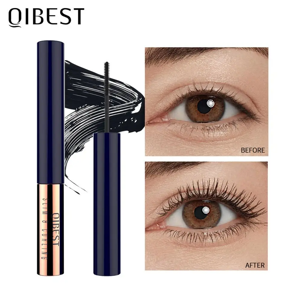 QIBEST Новейшая 3D тушь для ресниц Rimmel макияж черная водостойкая Удлиняющая Тушь