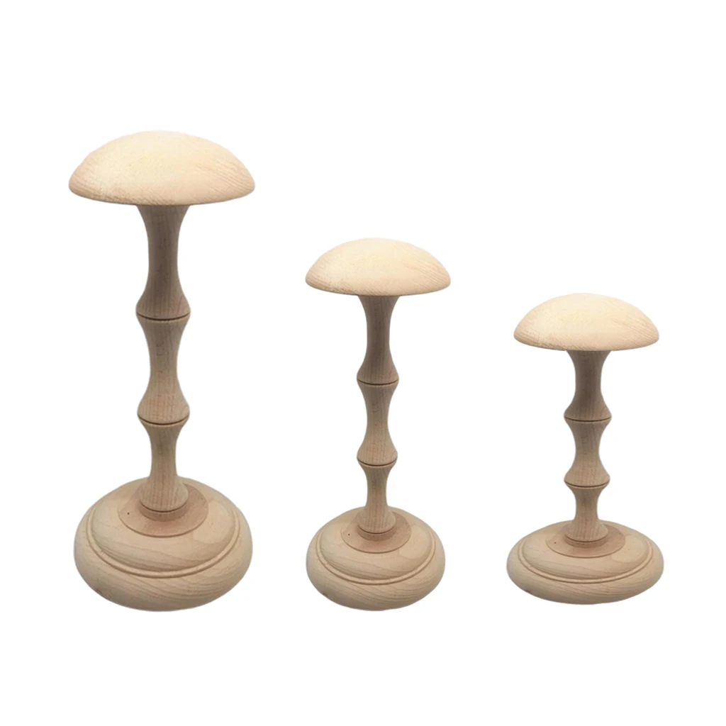 Деревянная подставка под шляпу или парик в винтажном стиле| |