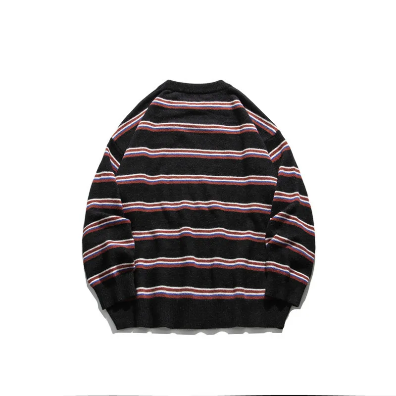 

Henry stripe lovers loose Harajuku trend Pullover for men and women