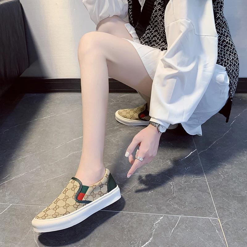 

2021 Best Seller Women Shoe Slippers Sweet Beauty Flats Comfortable Shoes For Pink Korean Shoes Female Designer Brand Sneakers
