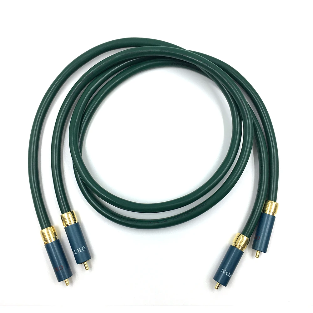 Холдейн пара hi-fi Тип-1 позолоченный штекер RCA аудио кабель 2RCA со штыревыми