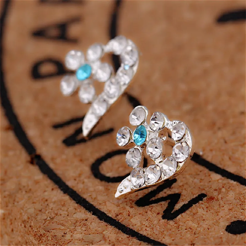 Новые популярные милые Гольфы с украшениями в виде кристаллов серьги кольца для