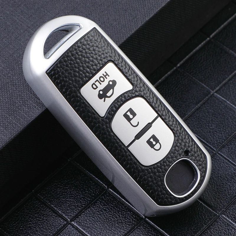 

Car Key Case Full Cover Protect Bag for Mazda 2 3 5 6 Demio CX-3 CX-4 CX-5 CX-7 CX-9 MX5 CX8 Axela Atenza 2015-2019 Accessories