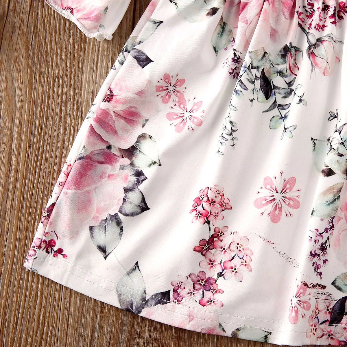 New 2PCS Toddler Kids Baby Girl Dress Flower Party Tutu Princess Clothes | Детская одежда и обувь