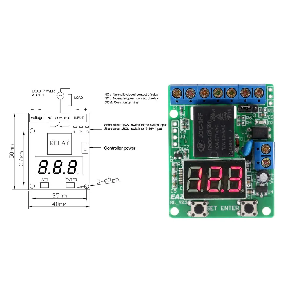 DC 12V Напряжение при обнаружении зарядки монитор выгрузки Тесты контроль