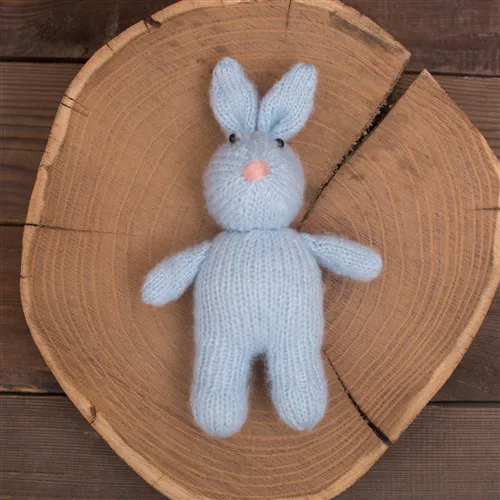

Newborn Photography Props 100 day photo props for newborns baby dolls woolen bunny Handmade Knitted plush toys