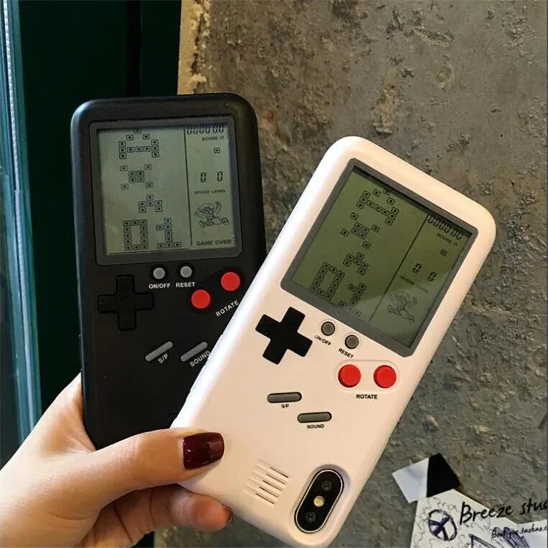 10 шт., чехлы для телефона Gameboy Tetris для Iphone 7, 8 plus, мягкий чехол из ТПУ, чехол для игровой консоли Blokus, чехол для Iphone X 6, 6S plus