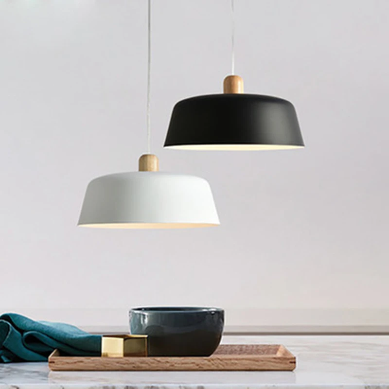 

Nordic Modern Pumpkin Shape Wooden Round Pendant Lighting Parlor Diningroom Home Decor Bedside Fixture Luminaire