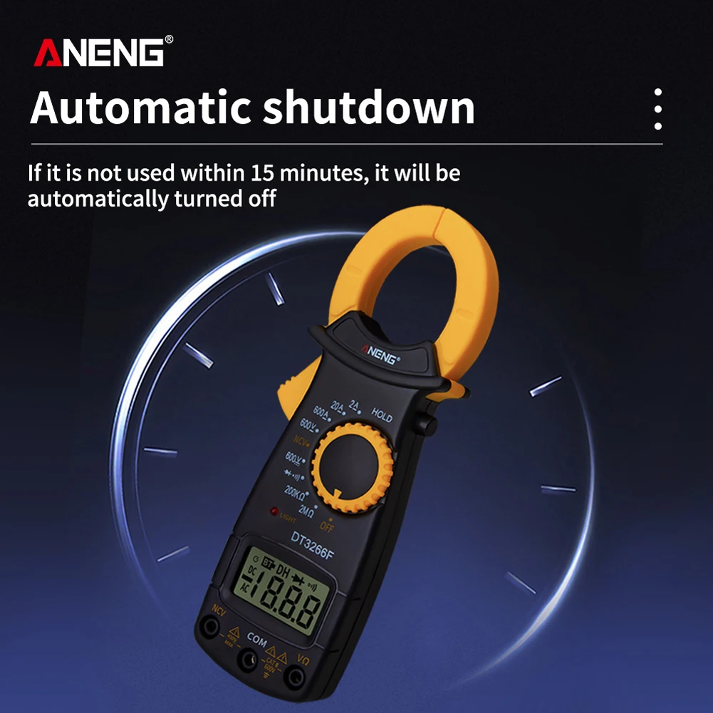 Цифровой мультиметр Ампер клещи вольтметр амперметр ток Ома тестер