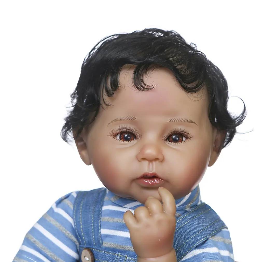 

50/53/55cm Cloth/Rubber Body Doll Toddler Girl Blonde Soft Reborn Baby Doll Realistic Appearance Doll Christmas Gift For Kids