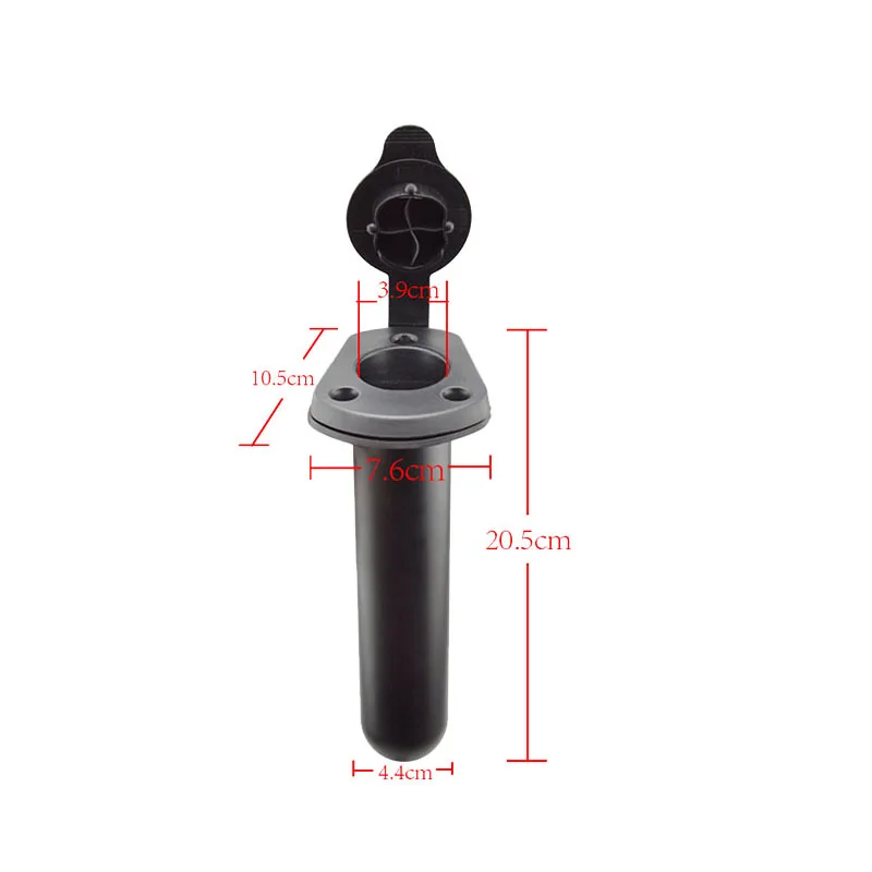 2 Pcs Kayak Deck Plastic Flush Mount Fishing Boat Rod Holders and Cap Cover Tackle Accessory Tool | Спорт и развлечения