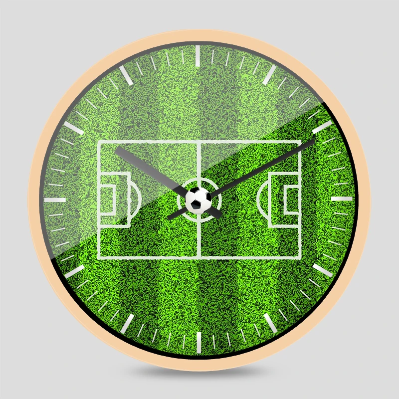 Креативные настенные часы для футбольного поля гостиной креативные Современные