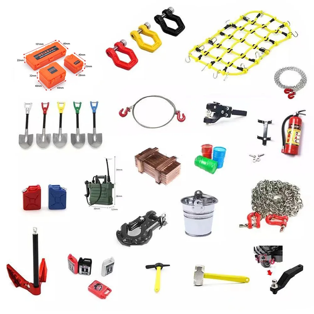 

RC Car Simulated Decorations Tool Accessories for 1:10 1:12 1:8 RC Crawler Traxxas MN99S Axial SCX10 Redcat D90 MN90