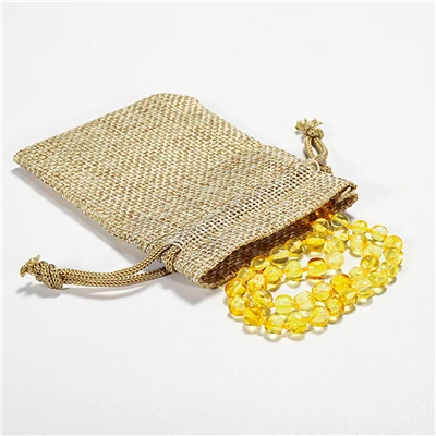Polished Lemon Балтики натуральные янтарные бусы литуания для детей и взрослых сертифицированные подлинность прорезывание зубов полированный Янтарный ожерелье браслет Корабль из США - Цвет камня: Polished Lemon