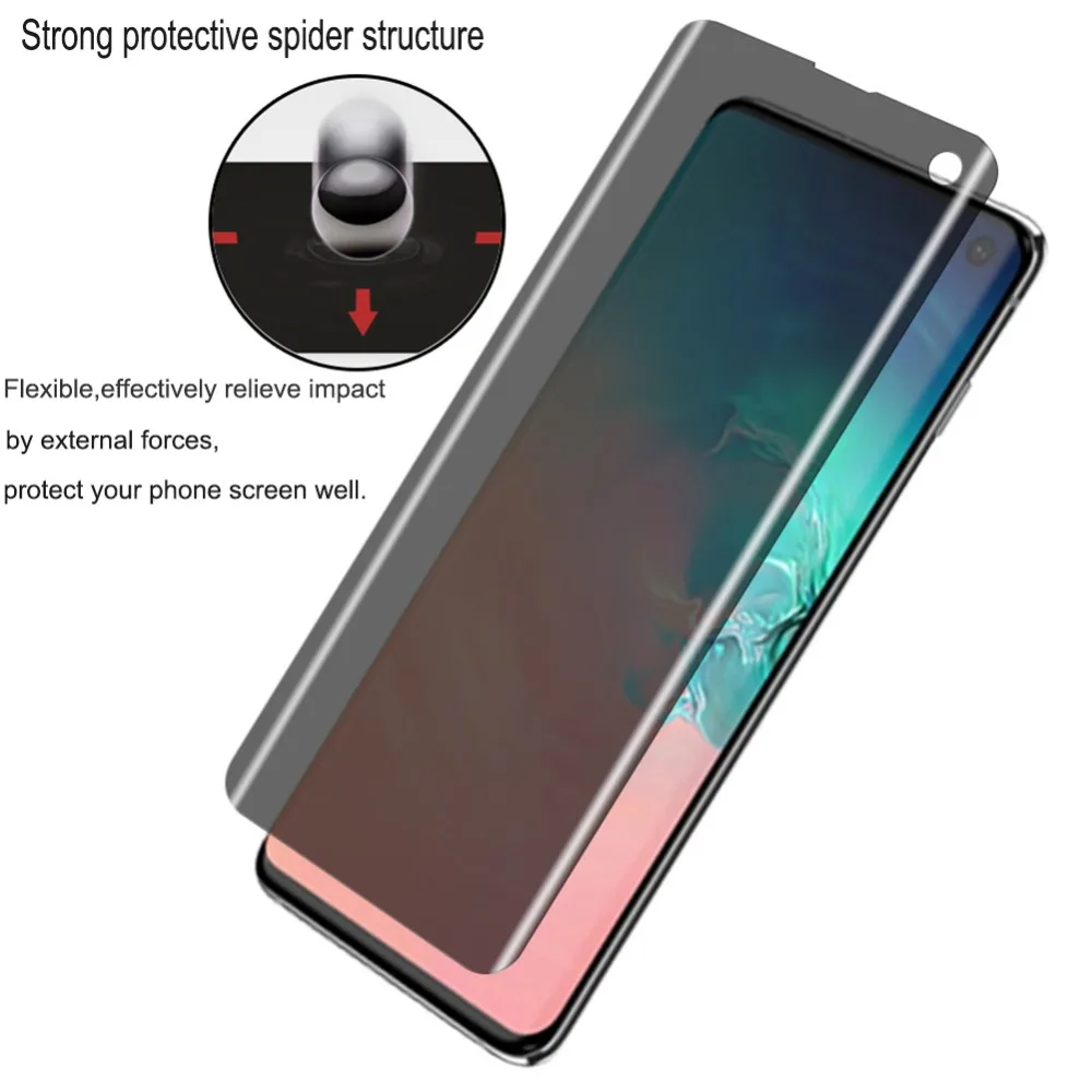 

9D Privacy Screen Protector For Samsung Galaxy S23 Note 20 S10 S20 FE S21 Plus Ultra S10E Lite 9H Tempered Glass Anti Spy Glare