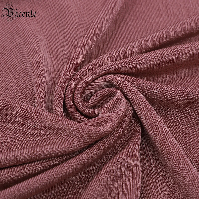 

VC Sexy Sling Dress Solid Color Draped Design Hollow Skirt Strapless V-neck Knee-length Sleeveless Dress