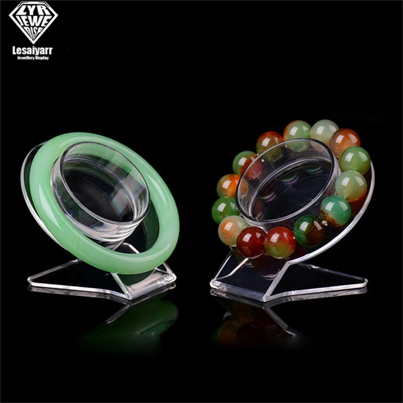 

Wholesale 10pcs/lot Clear Jewelry Bracelet Display Holder Bangle Organizer Rack Acrylic Bracelet Display Collar Stand Holder