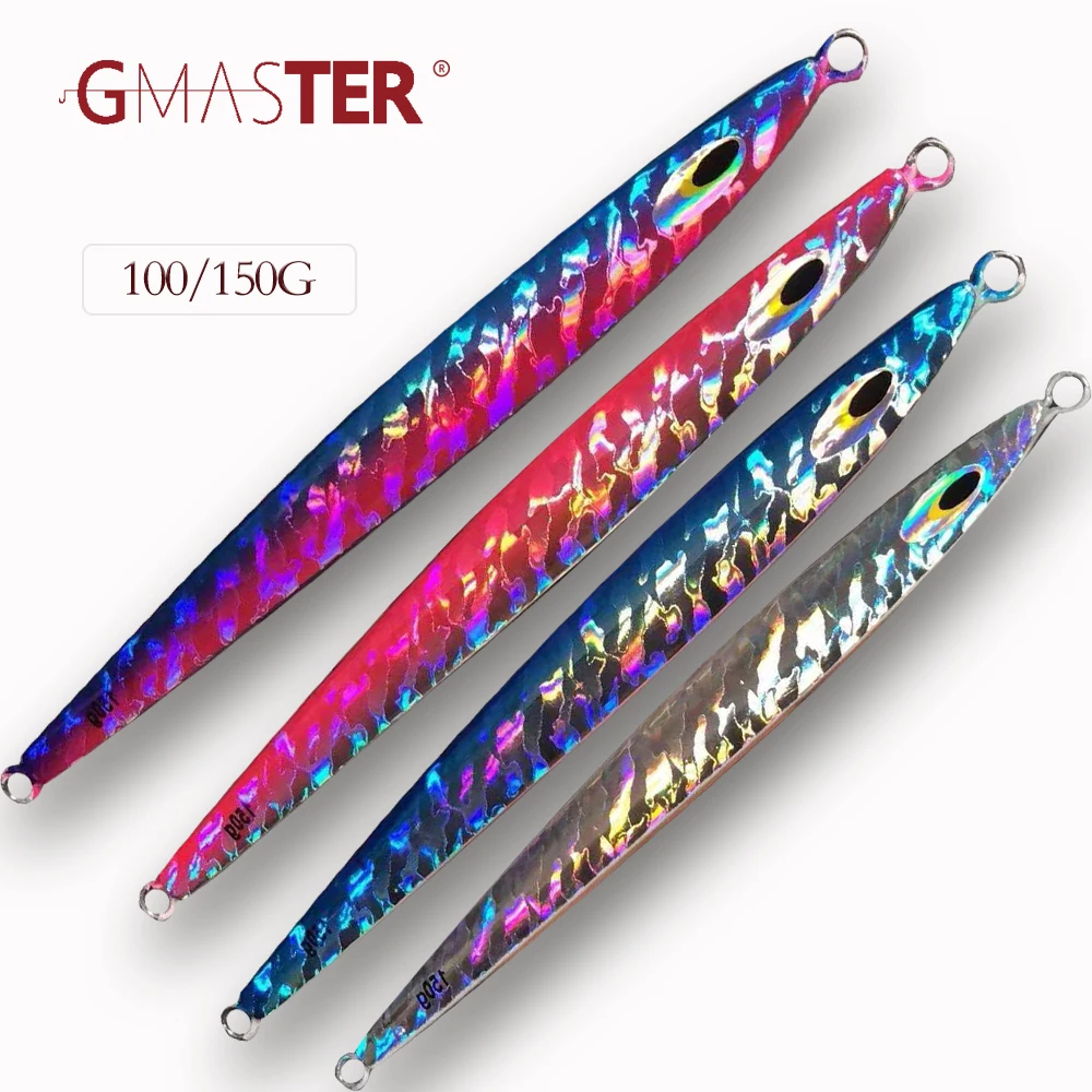 GMASTER быстро крючковый лов Lure100g120g150gLead джиг брюшного пресса с сильным свечение и