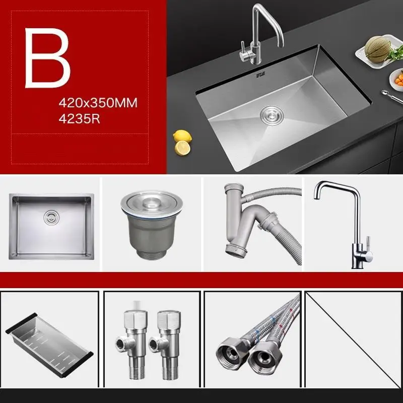 Встроенная Lavandino Banheiro Evier Acero Inox Portatil Lavello Cucina кухня Cuba Pia Cozinha Fregadero De Cocina раковина для мытья посуды - Цвет: Number 23