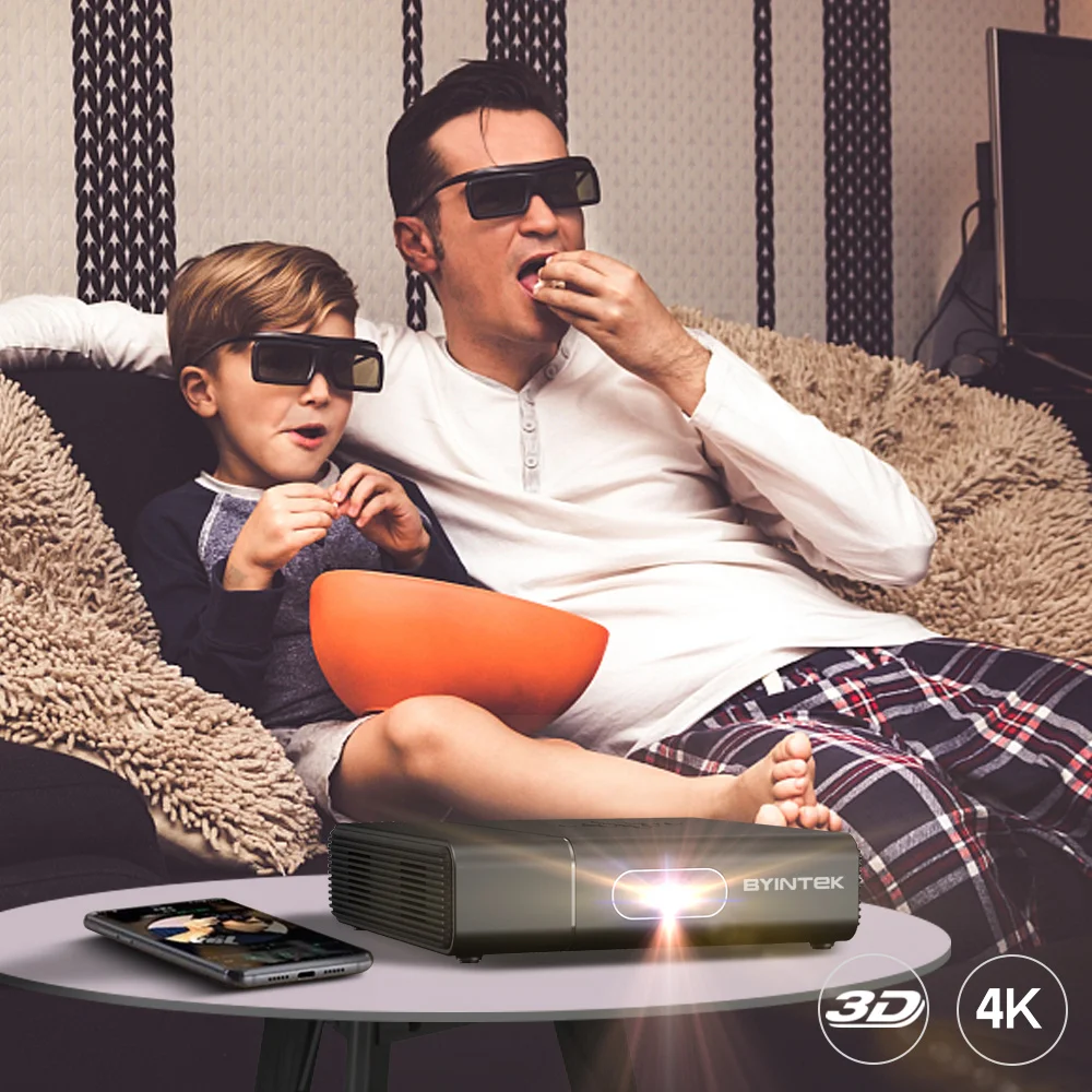 2021 new byintek u30 dlp mini 3d android smart wifi 300inch portable projector proyector for mobile phone 4k cinema free global shipping