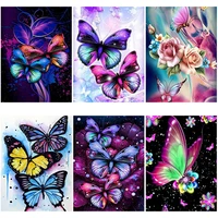 diy butterfly 5d diamond painting full square drill animal diamond embroidery cross stitch resin wall art home decor gift
