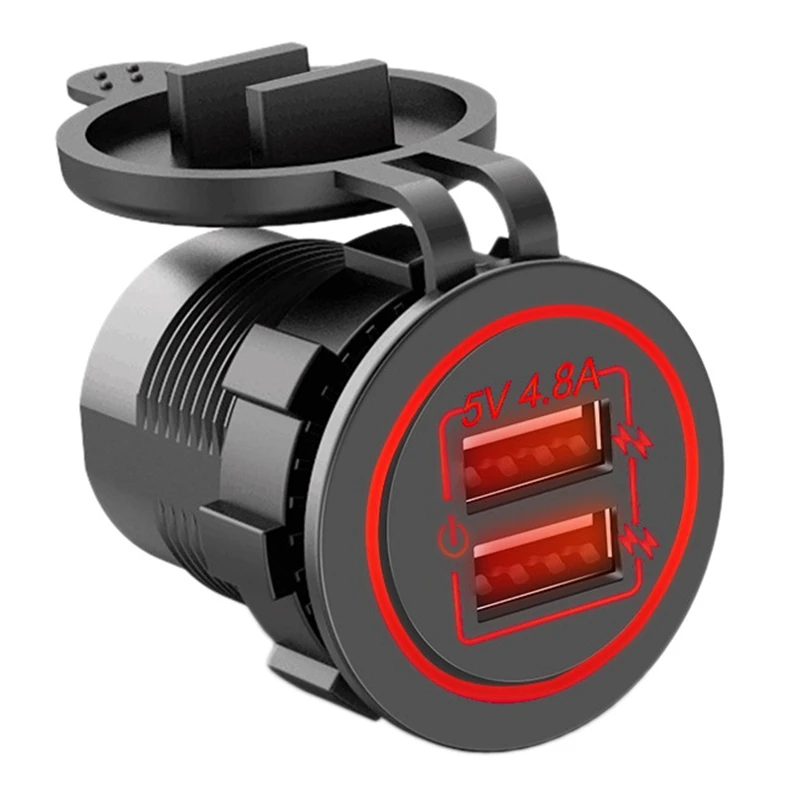 

Быстрая зарядка с двумя выходами USB, 5 В, 4,8 А