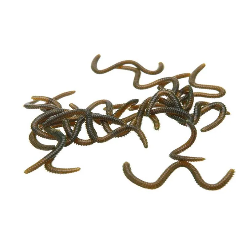 17 шт. 10 см искусственные черви с запахом рыбы Реалистичная приманка для такелажа