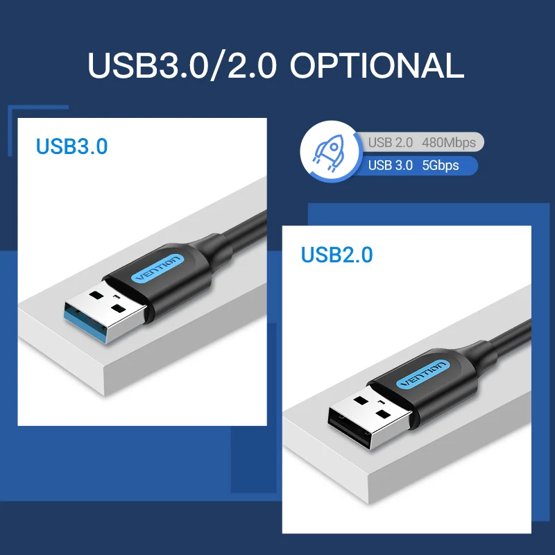 Vention USB 3 0 Удлинительный кабель Тип A Папа папа 2 УДЛИНИТЕЛЬ шнур для жесткого диска