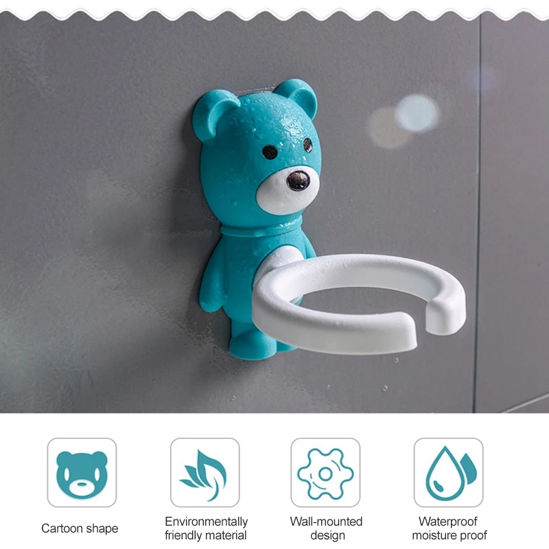 Cute Animal Child Kid Toothbrush Set with Rinse Cup and Holder Bathroom Accessories Toothpaste Shelf Gift | Дом и сад