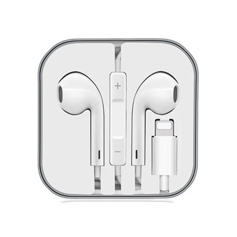 Apple IPhone7/8 Plus/x, оборот в минуту(r/Макс In-Ear 3. 5 мм; Круглый мысок; обувь на наушниках по проводам iPad Универсальный - Цвет: Белый