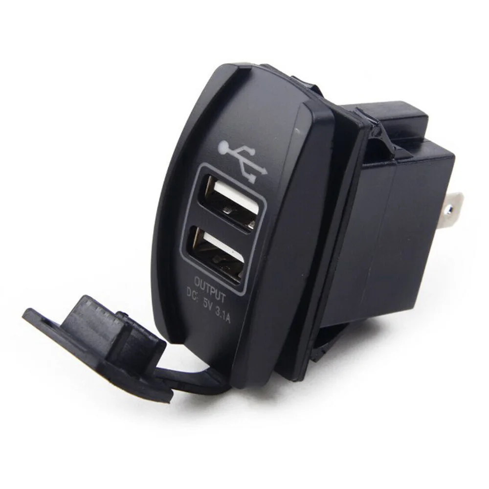 Waterproof Dual USB Charger Dustproof Accessories 12-24V Port Interior | Автомобили и мотоциклы