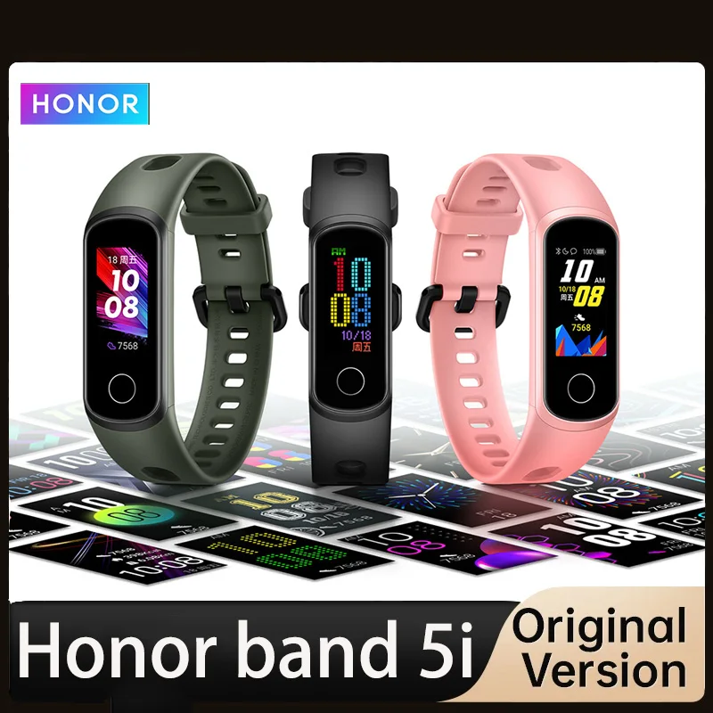 

Honor Band 5i Wristband Smart Bracelet Blood Oxygen USB Charging Music Control Monitoring Sports Fitness Bracelet Running track