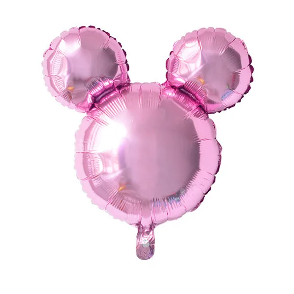 Pink 24 дюйма Микки Минни Маус фольги Воздушные шары вечерние мультфильм голова форма надувные водушные шары День рождения декоративные детские игрушки - Цвет: Pink