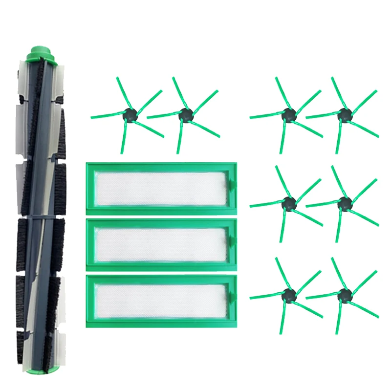 

Сменный комплект для Vorwerk VR200 VR300 Запчасти для пылесоса Главная вращающаяся щетка-ролик и Hepa-фильтр