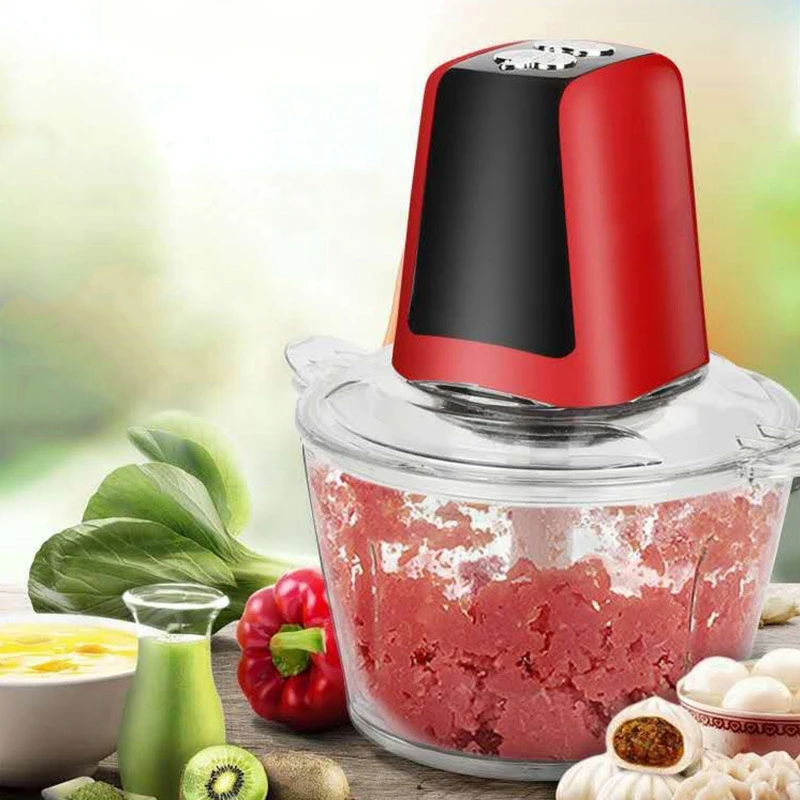 2Л Электрический измельчитель мощный Мясорубка многофункциональный бытовой