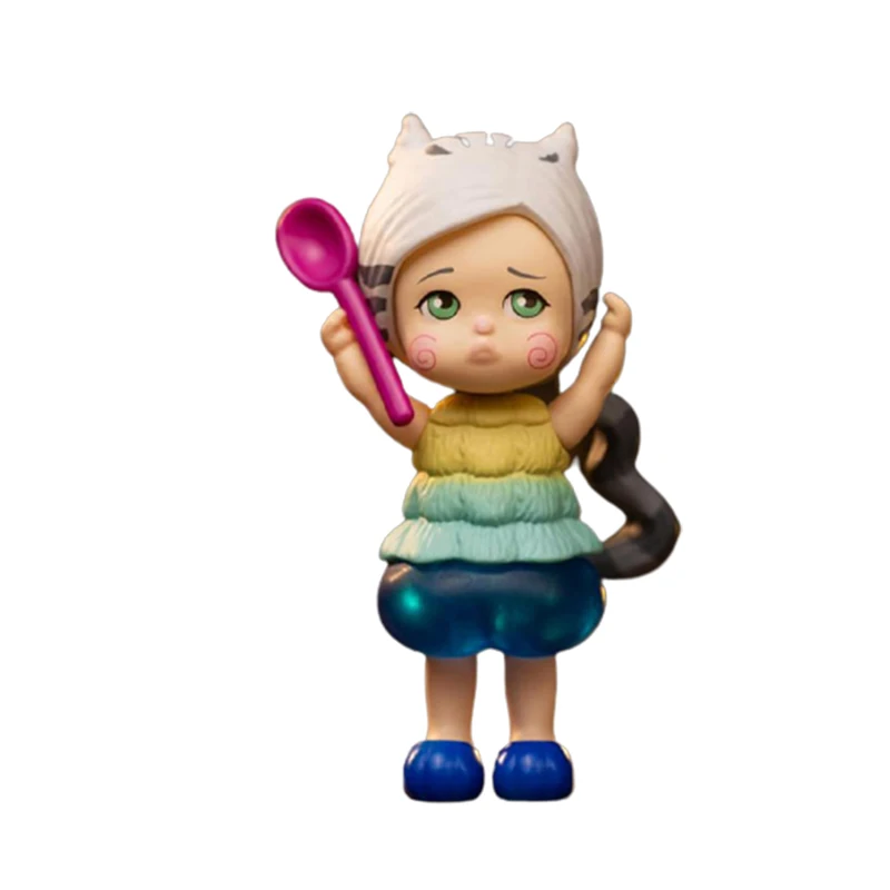 

Blind box original PYEPYECA cat island story toy doll 10 random surprise animation model guessing doll 9 pieces/set of gift box
