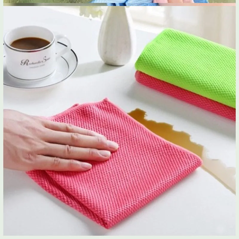 

3PCS HOT SALE Water Absorbable Glass Kitchen Cleaning Cloth Wipes Table Window 30 * 40CM